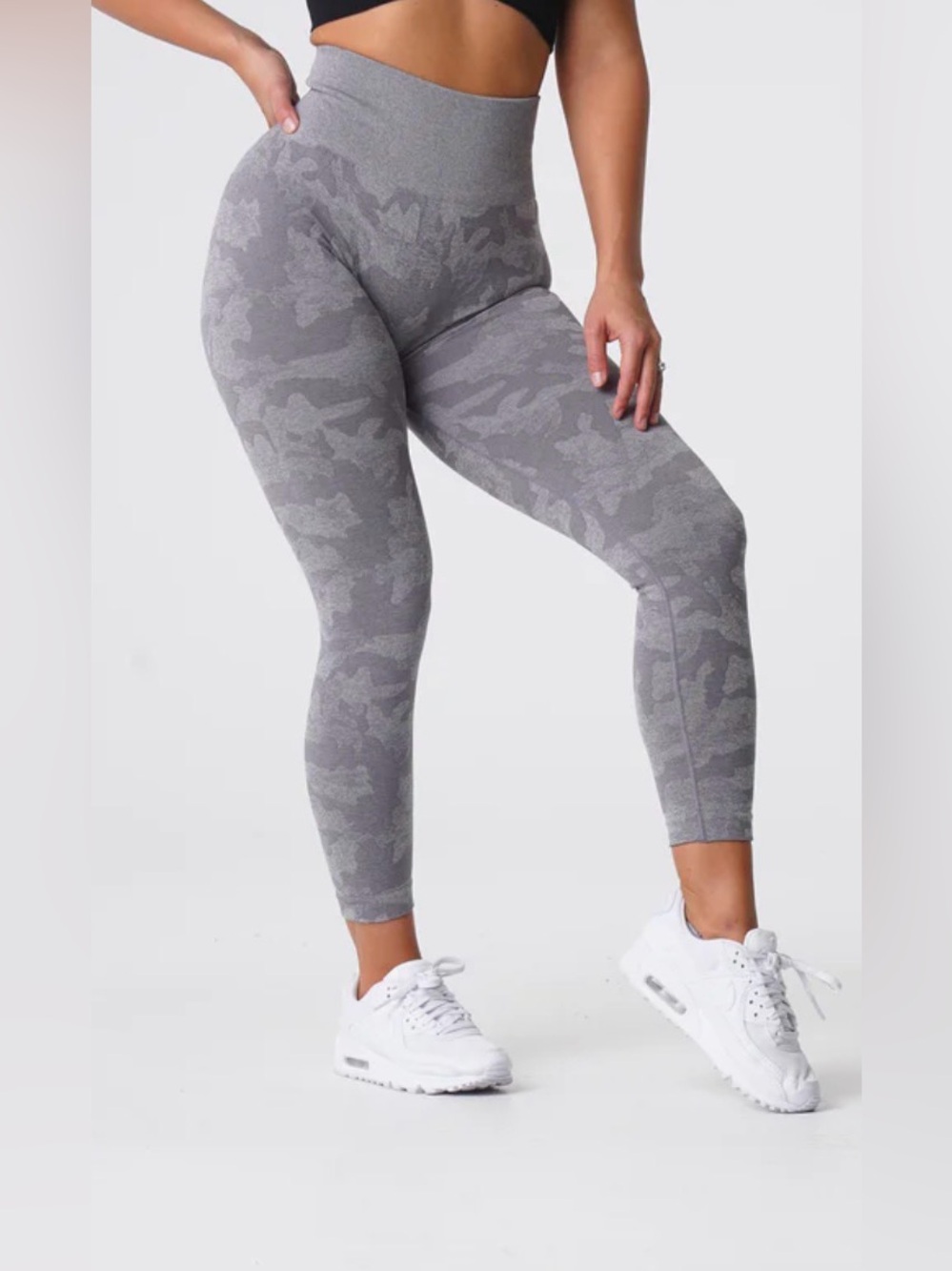 NVGTN Grey Camo Seamless Leggings Small